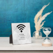 Modern Zakelijk Wifi Netwerk en Wachtwoord Zwart  Fotoplaat (Insitu)