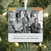 Modern Zakelijk Zwart-wit Kerstmis