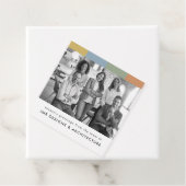 Modern Zakelijke Foto Kerst Bedankjes Labels (In situ)