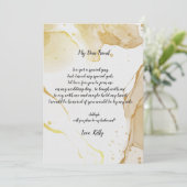 Modern zal mijn bruidsmeisje uitnodiging (Staand voorkant)