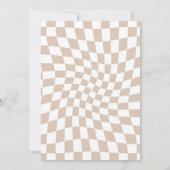 Modern Zand Roos Gecontroleerd Vrijgezellenfeest Kaart (Achterkant)