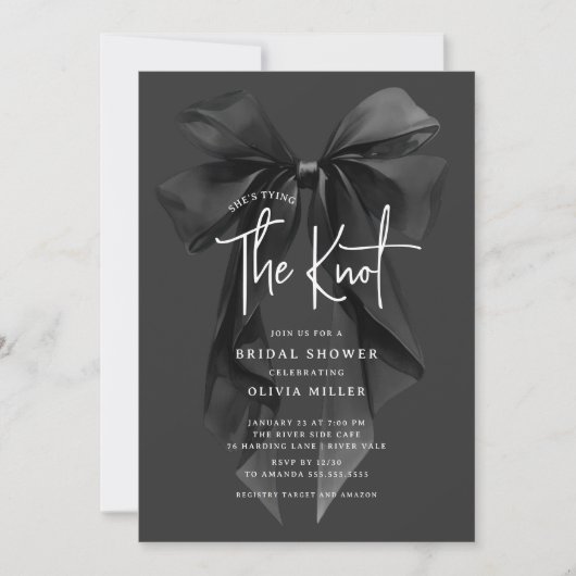 Modern Ze bindt het knoop Vrijgezellenfeest Kaart (Voorkant)