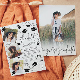 Modern Ze deed het zwart-wit foto-afstuderen Kaart