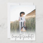 Modern Ze deed het zwart-wit foto-afstuderen Kaart (Achterkant)