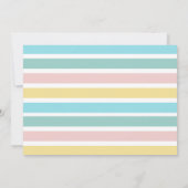 Modern ze is klaar om Baby shower te Poppen. Kaart (Achterkant)