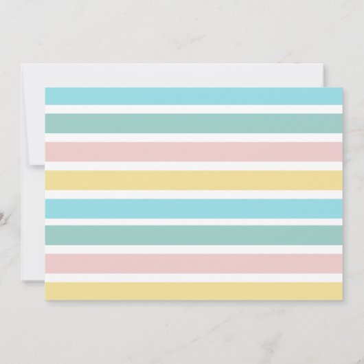 Modern ze is klaar om Baby shower te Poppen. Kaart (Achterkant)