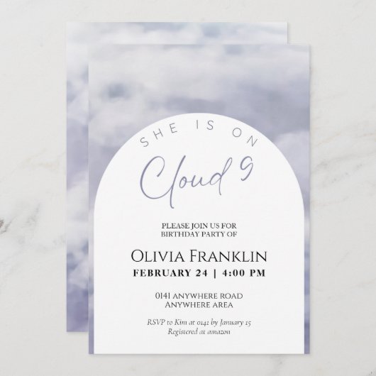 Modern Ze is negen jaar oud. Kaart (Voorkant / Achterkant)