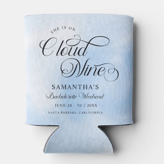 Modern Ze is op Cloud 9 Bachelorette Weekend Blikjeskoeler (Achterkant)