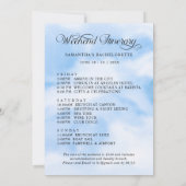 Modern Ze is op Cloud 9 Bachelorette Weekend Kaart (Achterkant)