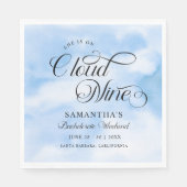 Modern Ze is op Cloud 9 Bachelorette Weekend Servet (Voorkant)