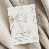 Modern Ze is Tying the Knot Bow Vrijgezellenfeest Kaart