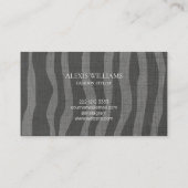 Modern Zebra Animal Pattern Professional Visitekaartje (Achterkant)