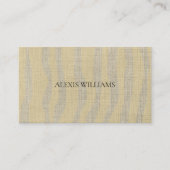 Modern Zebra Animal Pattern Professional Visitekaartje (Voorkant)