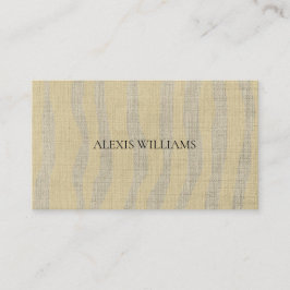 Modern Zebra Animal Pattern Professional Visitekaartje