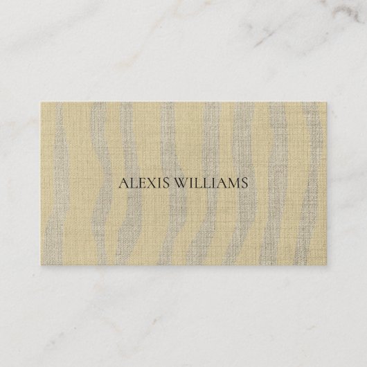 Modern Zebra Animal Pattern Professional Visitekaartje (Voorkant)