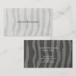 Modern Zebra Organic Pattern Professional Visitekaartje