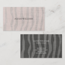 Modern Zebra Organic Pattern Professional Visitekaartje