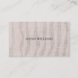 Modern Zebra Organic Pattern Professional Visitekaartje