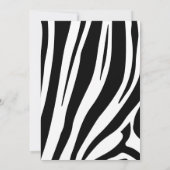 Modern Zebra Prettige feestdagen zwart en wit Feestdagenkaart (Achterkant)