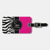 Modern Zebra Print Bagagelabel (Voorkant horizontaal)