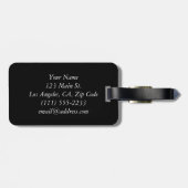 Modern Zebra Print Bagagelabel (Achterkant horizontaal)