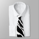 Modern Zebra Print,Emoji Winking Stropdas (Gebonden)