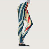 Modern Zebra Print Patroon #13 Leggings (Rechts)