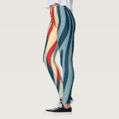 Modern Zebra Print Patroon #13 Leggings (Links)