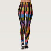 Modern Zebra Print Patroon #4 Leggings (Achterkant)