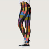 Modern Zebra Print Patroon #4 Leggings (Links)