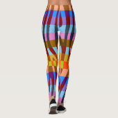 Modern Zebra Print Patroon #5 Leggings (Achterkant)