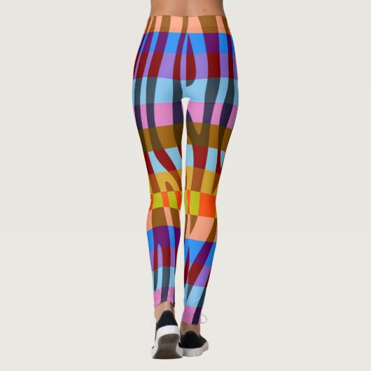 Modern Zebra Print Patroon #5 Leggings (Achterkant)