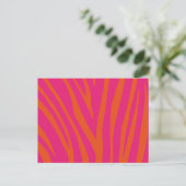 Modern zebra Print Pattern Briefkaart (Staand voorkant)