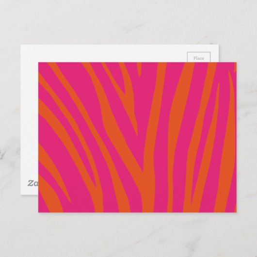 Modern zebra Print Pattern Briefkaart (Voorkant / Achterkant)