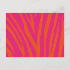 Modern zebra Print Pattern Briefkaart