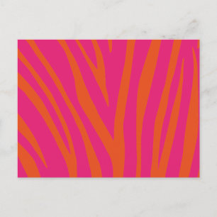 Modern zebra Print Pattern Briefkaart