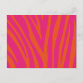 Modern zebra Print Pattern Briefkaart (Voorkant)