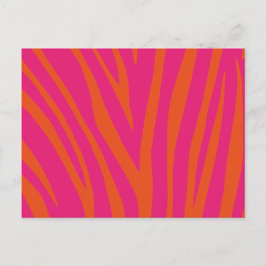 Modern zebra Print Pattern Briefkaart (Voorkant)