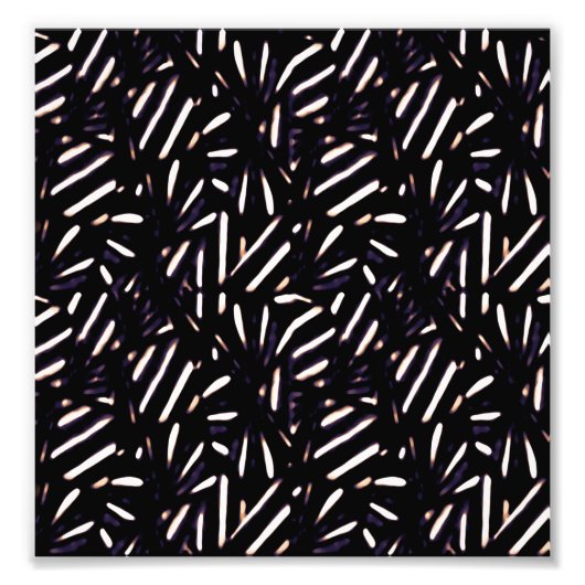 Modern zebra Print Pattern Foto Afdruk (Voorkant)