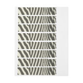 Modern zebra streep dierprint patroon adreslabel wikkel (Vel)