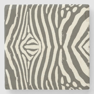 Modern zebra streep dierprint patroon stenen onderzetter