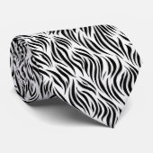 Modern Zebra Stripe Pattern Stropdas (Opgerold)