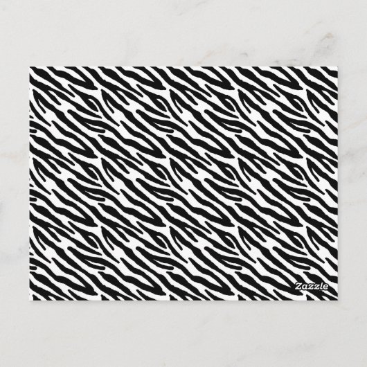 Modern Zebra Stripe Trouwtafel Nummer Kaart (Achterkant)