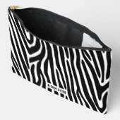 Modern Zebra Striped Personalised Etui (Open)