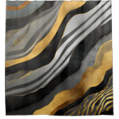 modern zebraprintpatroon douchegordijn (Voorkant)