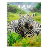 Modern zebras Tropical JungleSpiral Photo Notitieb Notitieboek (Voorkant)