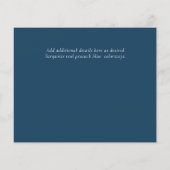 Modern Zee Blauwgroen huwelijk in de Oostzee (Achterkant)