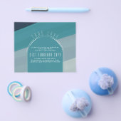 Modern Zee Blauwgroen huwelijk in de Oostzee Flyer (Enkel)