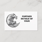 modern zee golf Visitekaartje (Achterkant)