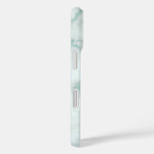 Modern Zee Green Marble Geometric Monogram Case-Mate iPhone Case (Achterkant / Rechts)